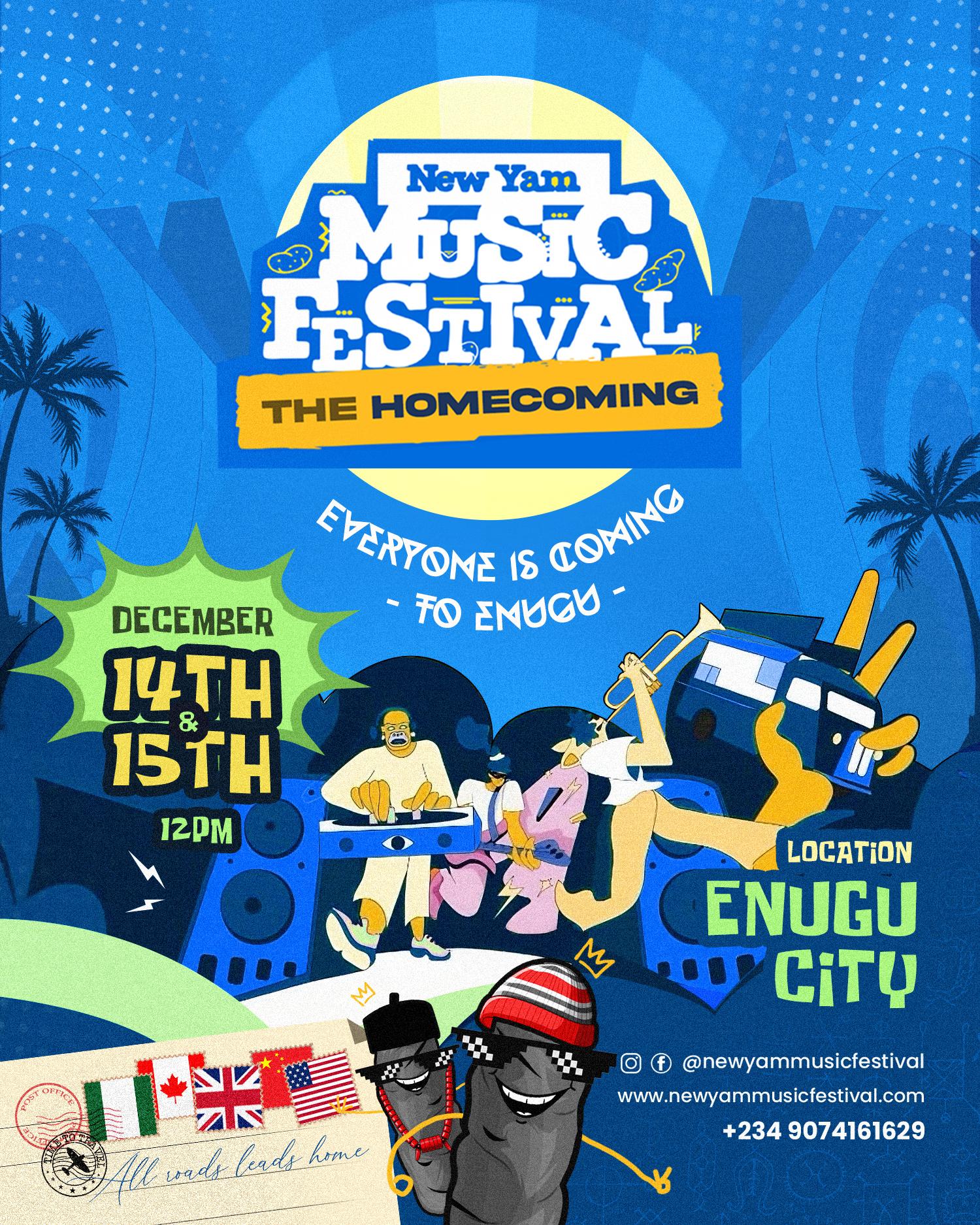 New Yam Music Festival: The Homecoming Banner